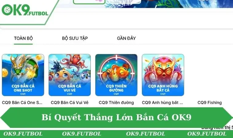 Bắn Cá OK9 3 Bắn cá cùng đồ họa sống động, chơi vui thắng ngay