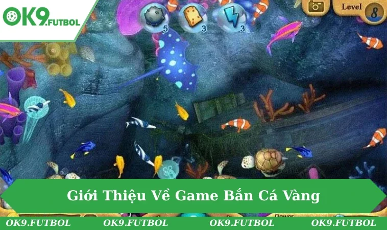 Trải Nghiệm Game Bắn Cá Vàng Cùng Kinh Nghiệm Nâng Cao 1 Giao diện đại dương rực rỡ trong game bắn cá.
