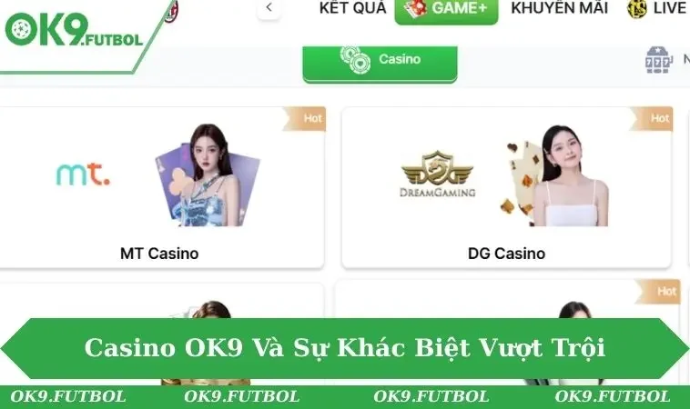 Casino OK9 1 Người chơi tập trung quay thưởng trong không gian náo nhiệt