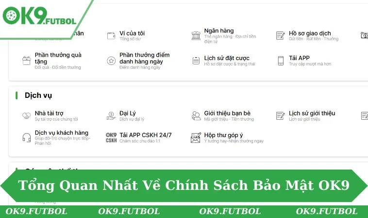 Chính Sách Bảo Mật OK9 1 Tổng quan nhất về chính sách bảo mật OK9