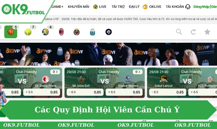 Chính Sách Bảo Mật OK9 3 Những điều hội viên cần chú ý về chính sách