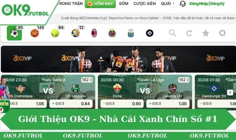 Giới Thiệu OK9 1 Giới thiệu OK9 - Nhà cái xanh chín số #1