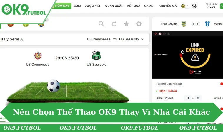 Thể Thao OK9 3 Luôn là điểm đến được cộng đồng tin tưởng nhiều